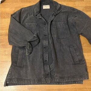 We The Free Charcoal Shirt Jacket